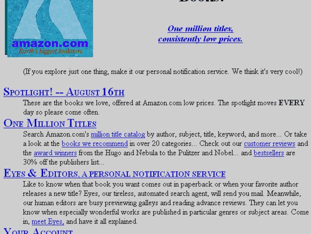 Lancement d'Amazon.com en 1994