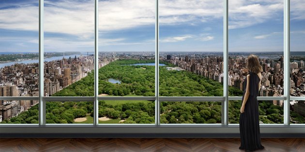 La vue panoramique sur Central Park