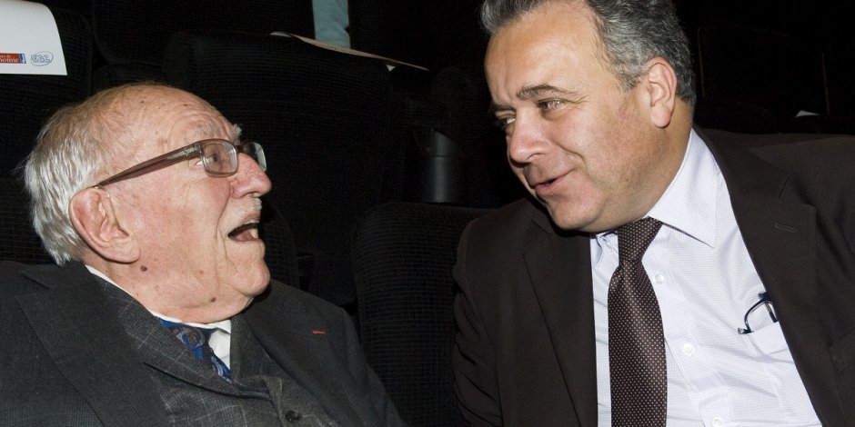 Jacques Truphémus avec Denis Broliquier, maire du 2e arrondissement de Lyon