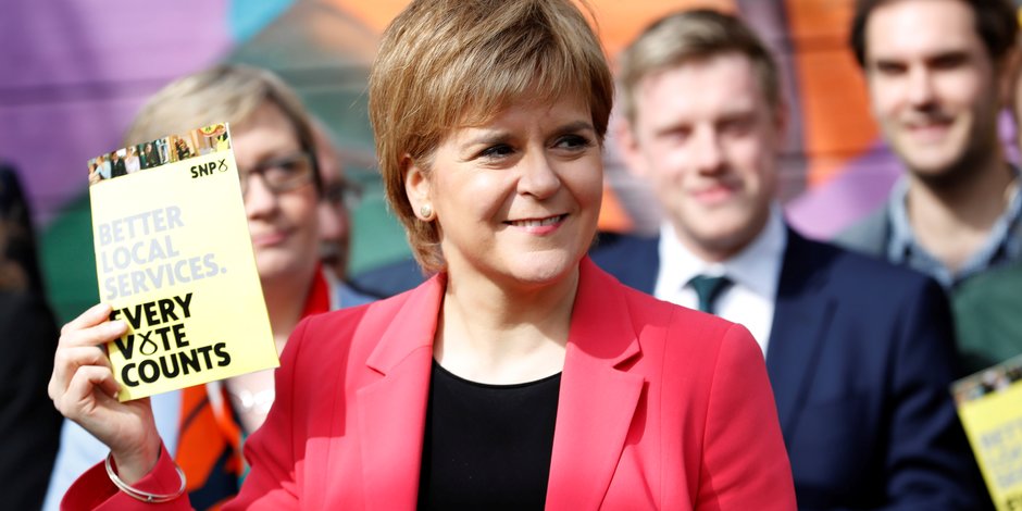 Nicola Sturgeon, leader du Scottish National Party (SNP)