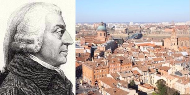 Adam Smith a séjourné pendant plusieurs mois à Toulouse.