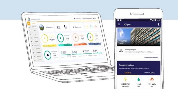 La startup bordelaise iQSpot est spécialisée dans l’analyse en temps réel des performances énergétiques des parcs de bâtiments tertiaires.