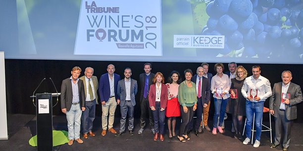 Les lauréats, partenaires et intervenants de la 5e édition de La Tribune Wine's Forum