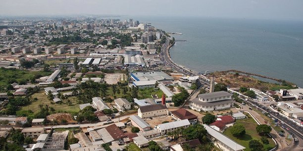 Vue aérienne de Libreville, la capitale gabonaise.
