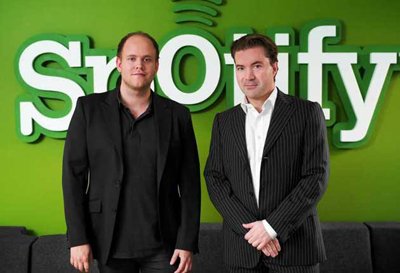 Daniel Ek et Martin Lorentzon, les fondateurs de Spotify - DR