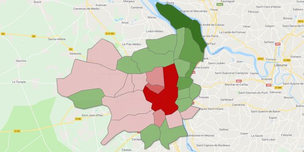 A Bordeaux Métropole, les prix s'étalent de 1.587 €/m2 à Ambès à 4.062 € à Bordeaux, selon le baromètre de Meilleursagents.com de septembre 2018.