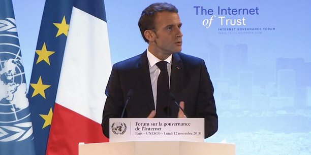 Le président de la République Emmanuel Macron a lancé un appel pour la confiance et la sécurité dans le cyberespace lors du Forum sur la gouvernance de l'Internet, qui se tient du 12 au 14 novembre à Paris.