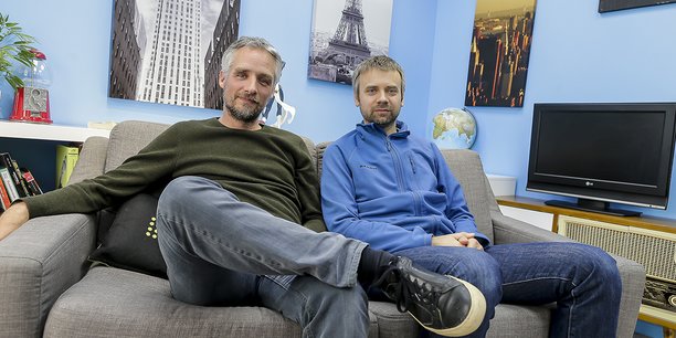 David Dedeine et Sebastian Wloch cofondateurs et codirigeants d'Asobo.