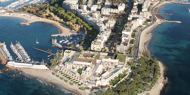 Le projet de palace, baptisé Palm Cannes, tel que l'a imaginé l'architecte Richard Martinet.