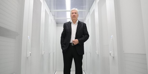 Pierre Maggioni, directeur général du MiPih, au coeur du data-center toulousain.