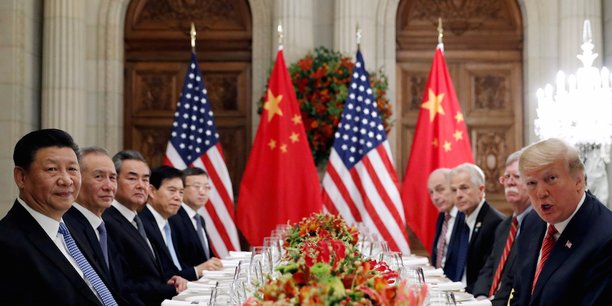 La rencontre entre les délégations des Etats-Unis et de la Chine, le 1er décembre 2018, en marge du G20, à Buenos Aires, pour négocier un accord commercial entre les deux pays.