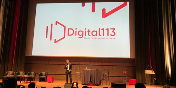 Pierre Deniset, président de FrenchSouth.digital, lors du lancement du nouveau cluster numérique d'Occitanie, le 5 février.