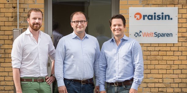 Les trois fondateurs de Raisin : Tamaz Georgadze (CEO), Frank Freund (CFO) et Michael Stephan (COO).