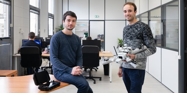 Roman Luciani et Antoine Tournet, les fondateurs de Diodon Drone Technology.
