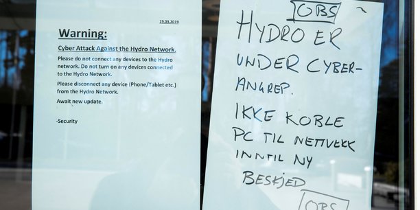 Norsk hydro dit n'avoir verse aucune rancon apres une cyberattaque[reuters.com]