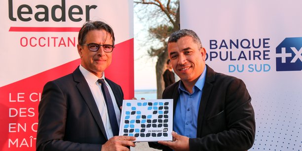B. Viguier (BPS) et J. Benabdillah (LeadeR Occitanie), lors de la signature du partenariat
