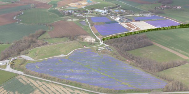 La centrale photovoltaïque de Drambon (21), construite par Engie Green pour Suez, a été inaugurée le 8 avril 2019.