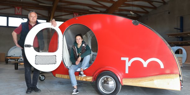 Laura Ballario et son père André ont créé Hundred Miles, une entreprise de mini-caravanes à l'américaine fabriquées à Albi.