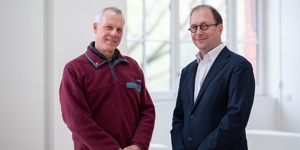 Philippe Raimbault (à droite), en compagnie de Nicholas Asher (qui a construit la structure scientifique du projet).