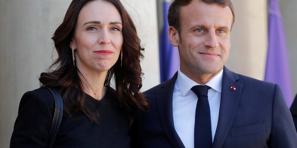 Jacinda Ardern et Emmanuel Macron