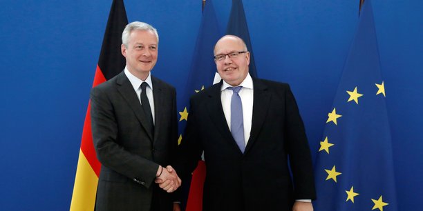Le ministre de l'Economie allemand Peter Altmaier et son homologue français Bruno Le Maire. Les deux ministres ont présenté en février un « Manifeste franco-allemand pour une politique industrielle adaptée au XXIe siècle ».