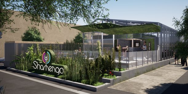 Étendue sur plus de 1.000 m2 de plain-pied à proximité du cinéma Mégarama à Bordeaux, la villa Shamengo accueillera notamment une serre bioclimatique.
