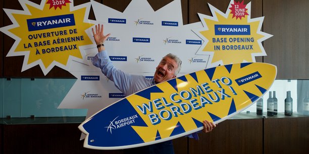 Le directeur général de Ryanair, Michael O'Leary, était à Bordeaux pour l'inauguration de la nouvelle base française de la compagnie irlandaise.