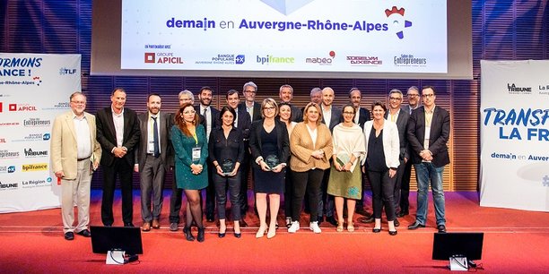 Les lauréats et le jury de Transformons la France, demain en Auvergne-Rhône-Alpes
