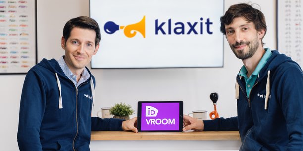 Julien Honnart (à gauche) et Cyrille Courtière ont fondé WayzUp en 2012, devenu Klaxit depuis.