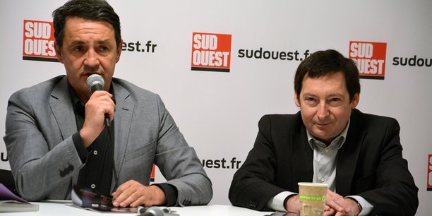 A Sud Ouest depuis 1990 Patrick Venries, à gauche, a remplacé Olivier Gérolami (à droite) à la tête de Groupe Sud Ouest depuis mai dernier.