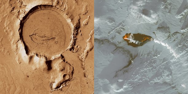 L'Islande est actuellement le terrain de jeu d'une quinzaine de scientifiques et ingénieurs envoyés par l'agence spatiale américaine car de nombreuses similitudes ont été observées entre ses paysages terrestres et ceux de la planète Mars.