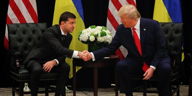 Entretien entre Volodymyr Zelensky et Donald Trump en marge de l'Assemblée générale des Nations-Unies, le 25/09/2019 à New York.