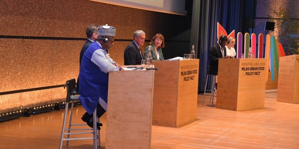 Le débat entre responsables et maires de Montpellier, Ouagadougou, Quelimane, Cordoba et New York City