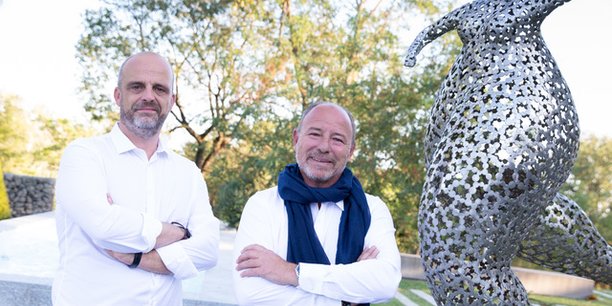 Frédéric André, co-dirigeant et directeur général et Stéphane Gambier,  Président d’Abaques.