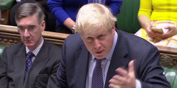 Boris Johnson, à la Chambre des Lords, le parlement britannique.