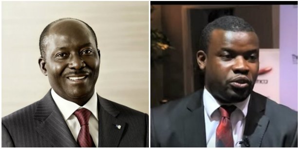 Henri-Claude Oyima, président du Groupe BGFI, et Ernest Tewelyo, fondateur et CEO e-Doley Finance.