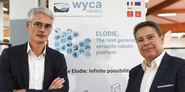 Nicolas de Roquette, président et fondateur de Wyca Robotics et Patrick Dehlinger, directeur général, préparent une levée de fonds.