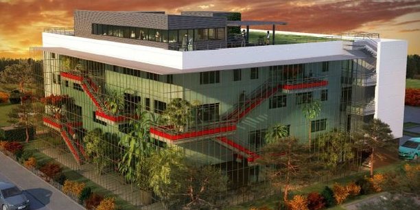 L'immeuble en R+4 présentera notamment une double façade avec serre bioclimatique