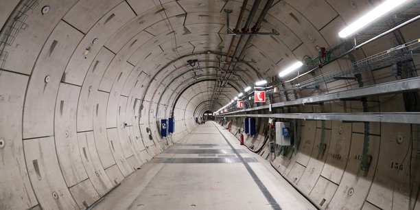Vue du tunnel sur le site souterrain de Bure (France) où est mené le projet Cigeo sur le stockage de déchets radioactifs sous la responsabilité de Agence nationale pour la gestion des déchets radioactifs (Andra).
