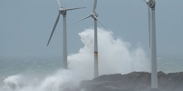 Dimanche 9 février, la tempête Ciara, à Boulogne-sur-Mer.