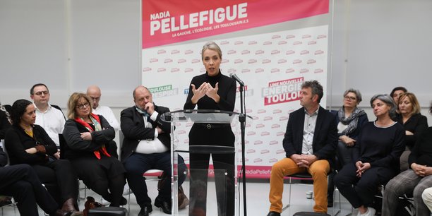 La candidate aux élections municipales à Toulouse, Nadia Pellefigue, a dévoilé l'ensemble de son projet, lundi 10 février.
