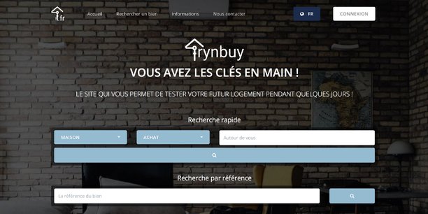 La plateforme numérique Trynbuy a été lancée en septembre 2019.