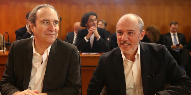Xavier Niel, le propriétaire d'Iliad (Free), et Stéphane Richard, le PDG d'Orange.