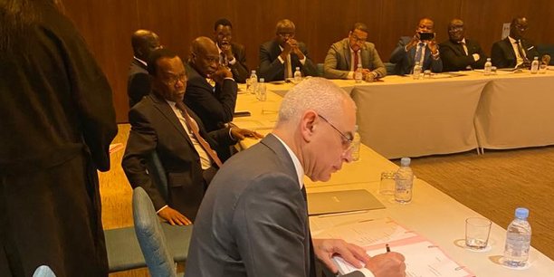 Les membres de l'Association des Loteries d'Afrique (ALA) lors de la réunion du 24 février à Casablanca.