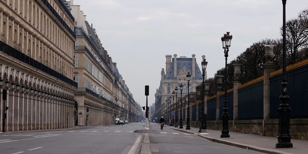 Une vue de la rue de Rivoli, à Paris, le 18 mars.
