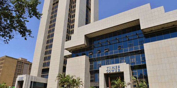 La Times Tower de Nairobi qui abrite le siège de l'Autorité fiscale du Kenya.