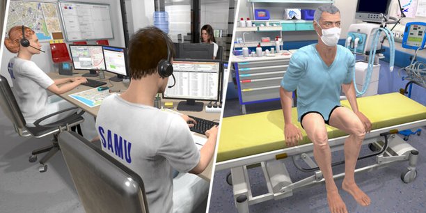 L'entreprise SimforHealth et le CHU de Bordeaux ont développé conjointement un simulateur numérique pour la prise en charge de patients Covid-19.