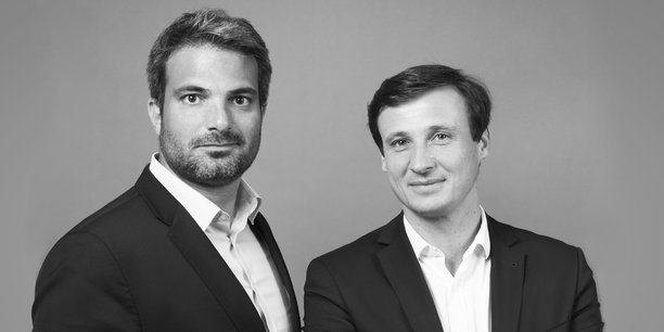 De gauche à droite: le président de Colliers Global Investors Arnaud Broussou et le directeur général Grégoire Deramecourt.