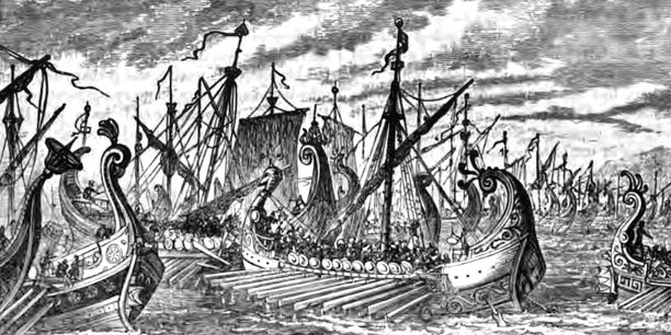 Il y a 2.500 ans, au sein de la démocratie athénienne de l'époque, le stratège Thémistocle convainquit ses concitoyens de mettre en commun les produits de l'exploitation de la mine d'argent du Laurion: 200 navires en furent financés, et, en 480 av. J-C, l'envahisseur Xerxès fut vaincu à Salamine.