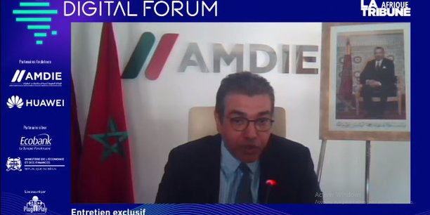 Hicham Boudraâ, directeur général par intérim de l'AMDIE, lors de sa participation le 30 juin dernier, au Digital Forum de La Tribune Afrique.